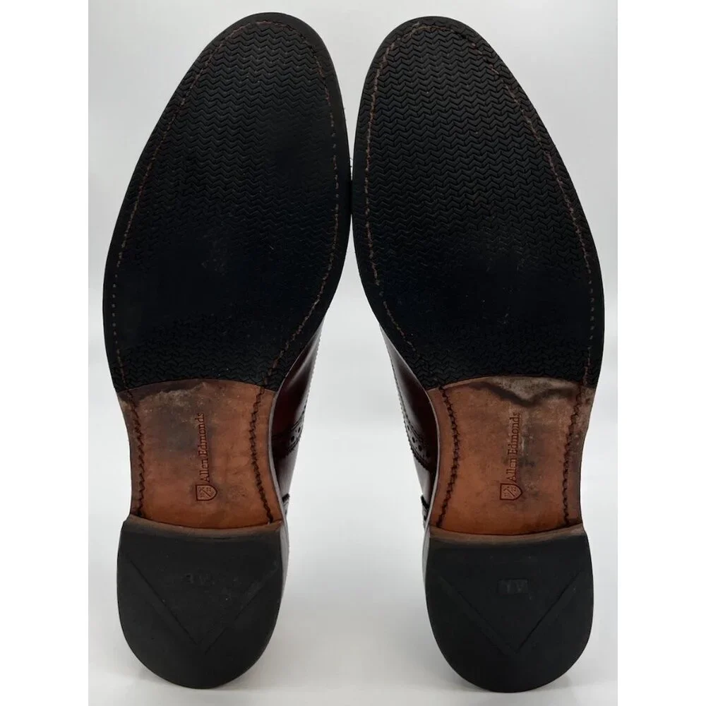 Allen Edmonds Strand Cap-Toe Brown Leather Oxford Dress Shoes Mens Size 13 C